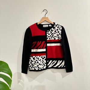 VINTAGE ALFRED DUNNER Y2K BLACK SWEATSHIRT SIZE PS